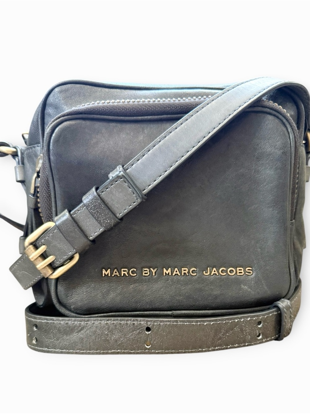 Marc by Marc Jacobs Dark Green Leather Crossbody Bag